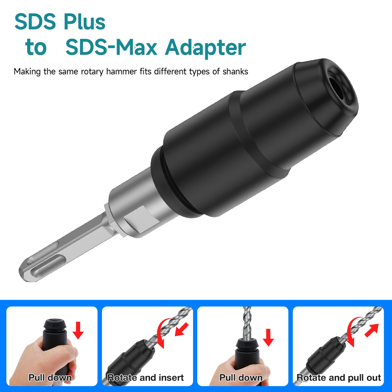 Hammer Drill Sds - Adapter SDS-Plus na SDS-Max do młotów