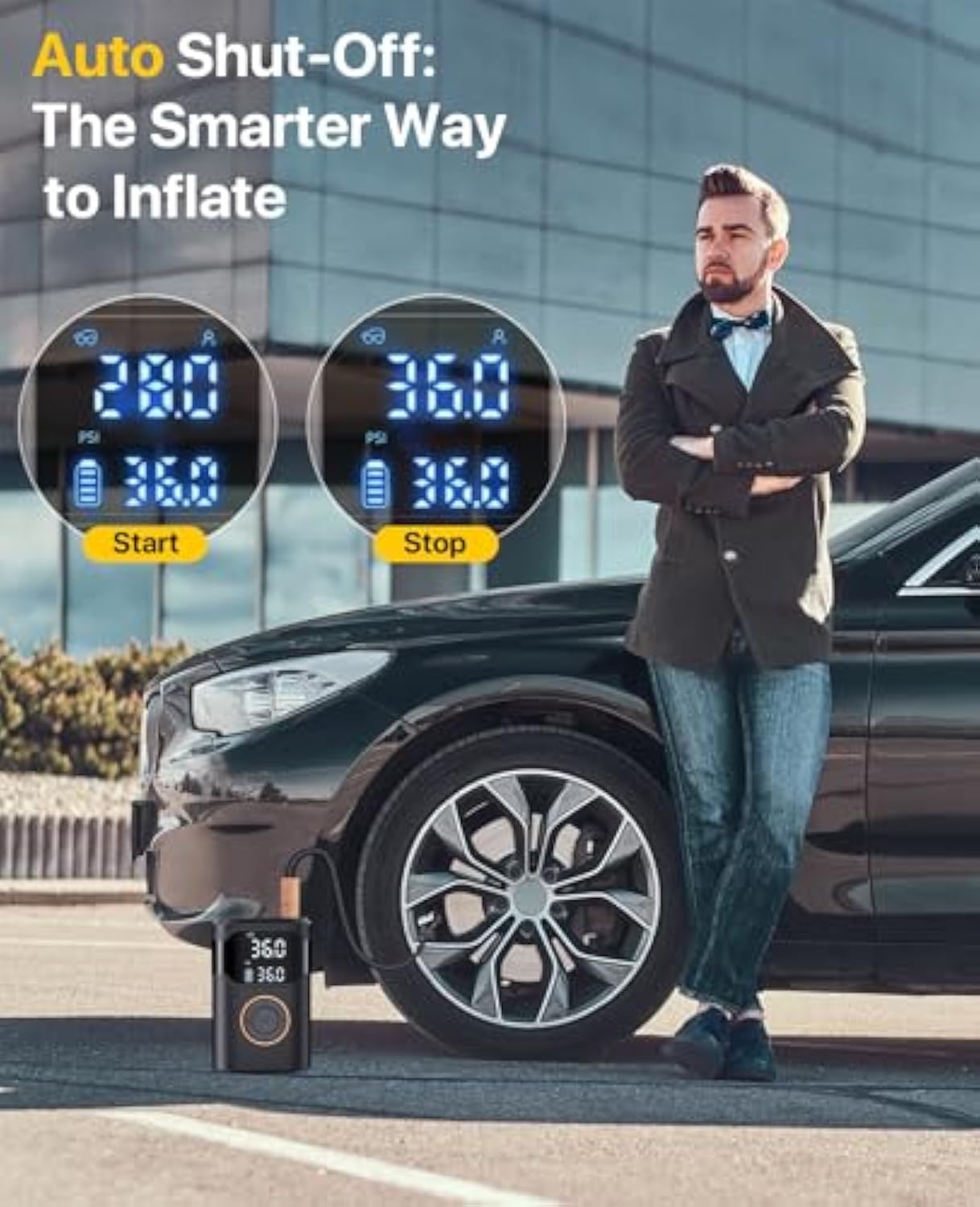Automatyczny, ładowalny, elekt – Air Compressor Mini recenzja i cena