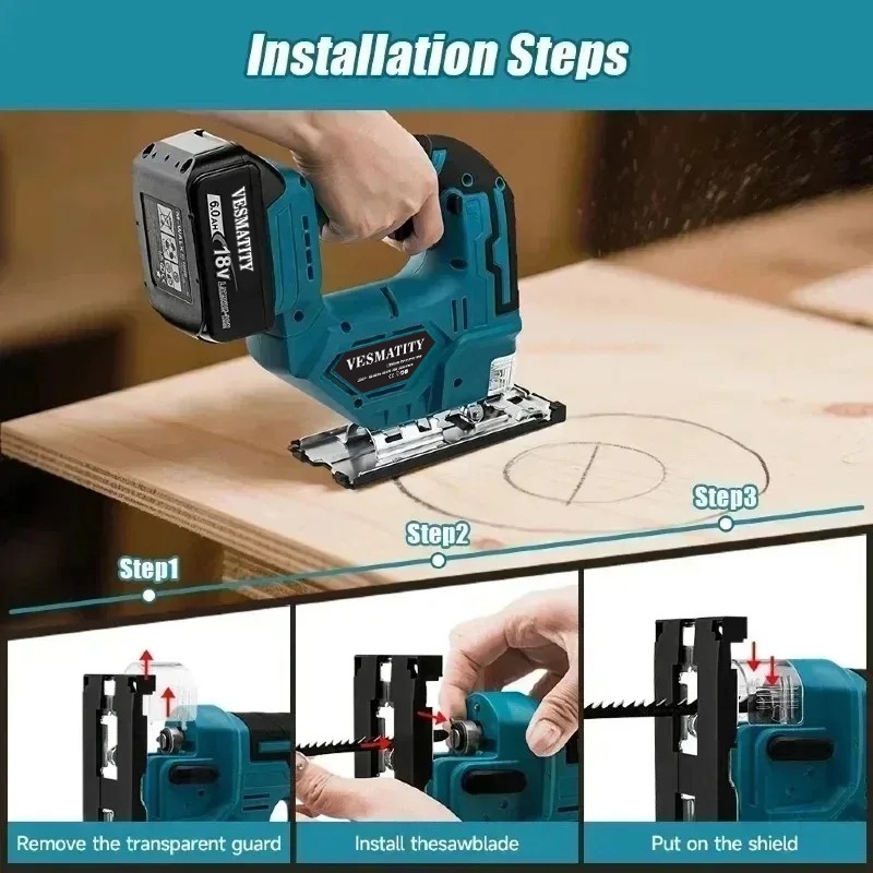 Bezszczotkowa piła szablasta D – Power Tools Jigsaw recenzja i cena